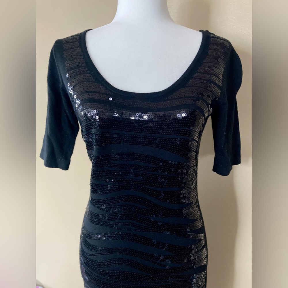 Black Sequin Dress